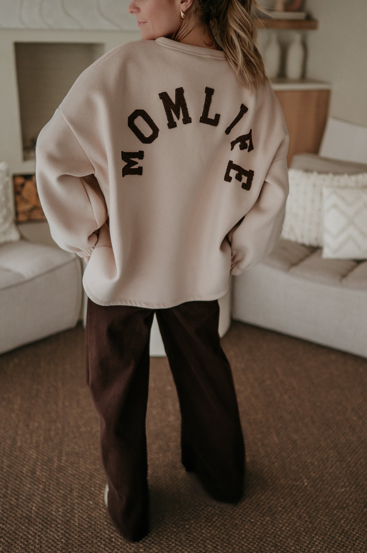 Solido sweater 'MOMLIFE' I Beige - Wild Souls by JV® - 