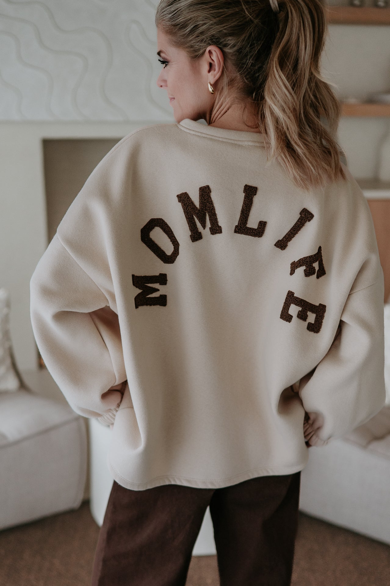 Solido sweater 'MOMLIFE' I Beige - Wild Souls by JV® - 