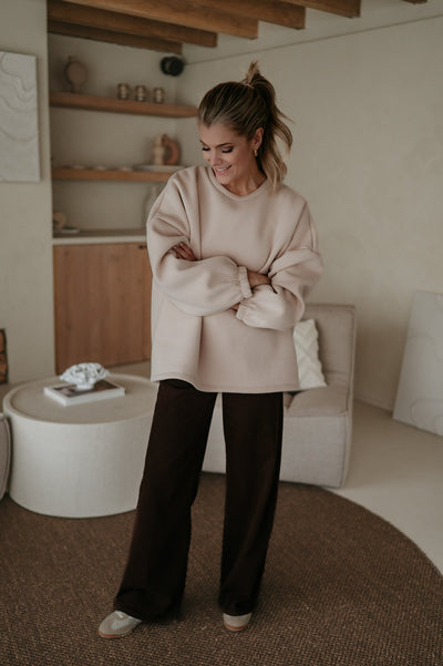 Solido sweater 'MOMLIFE' I Beige - Wild Souls by JV® - 