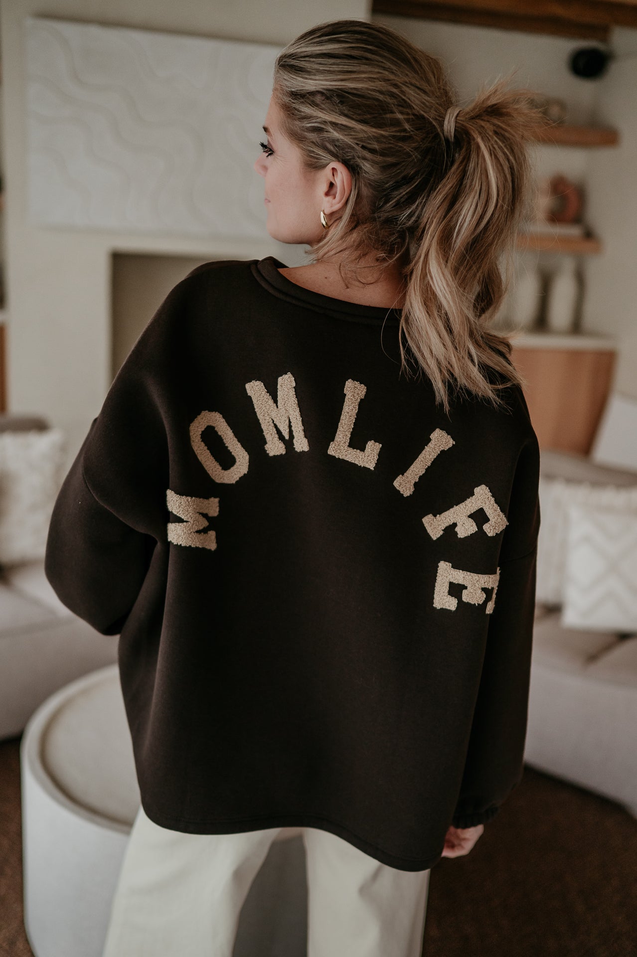 Solido sweater 'MOMLIFE' I Brown - Wild Souls by JV® - 