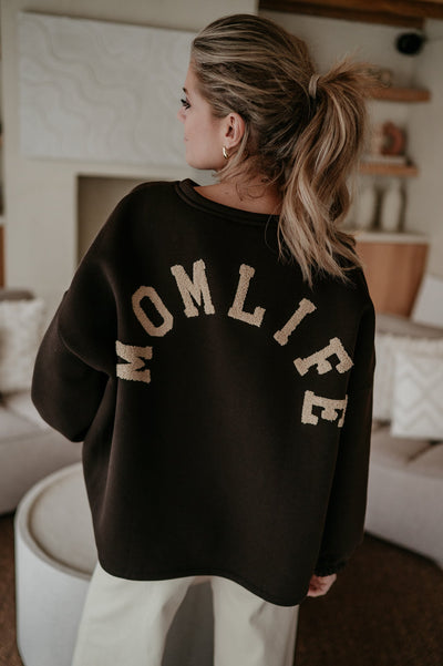 Solido sweater 'MOMLIFE' I Brown - Wild Souls by JV® - 