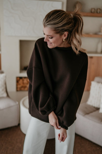 Solido sweater 'MOMLIFE' I Brown - Wild Souls by JV® - 