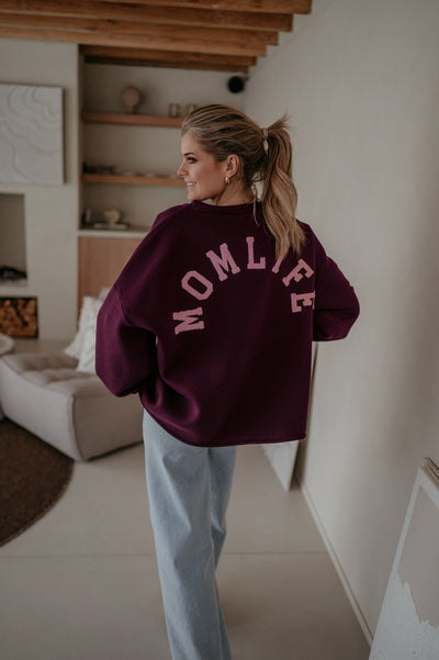 Solido sweater 'MOMLIFE' I Burgundy - Wild Souls by JV® - 
