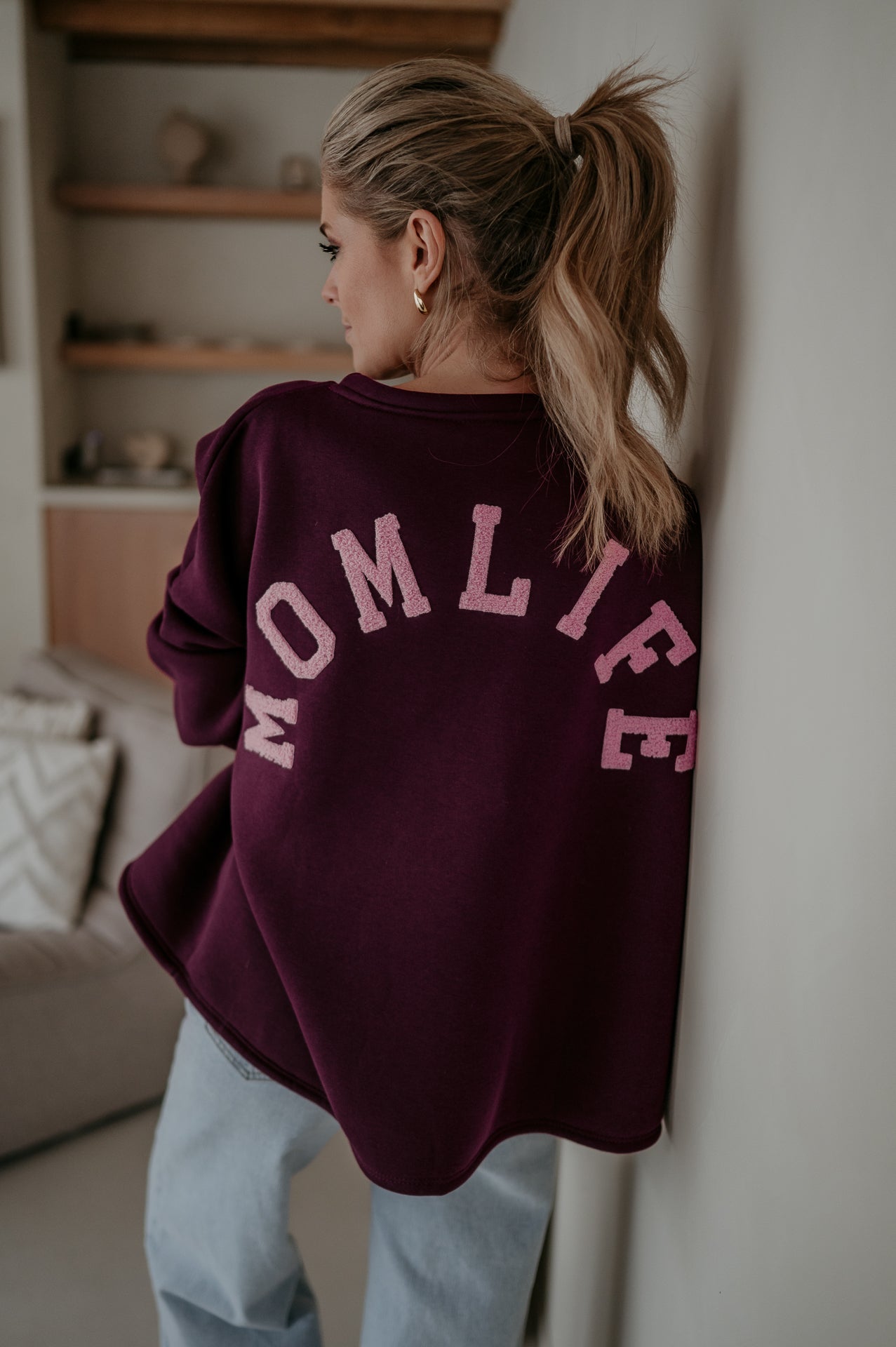 Solido sweater 'MOMLIFE' I Burgundy - Wild Souls by JV® - 