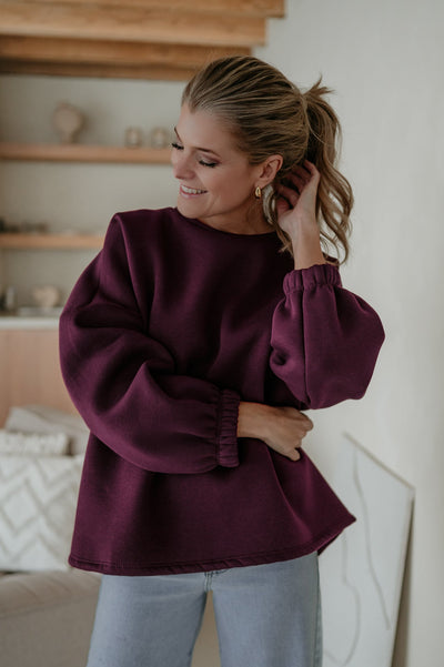 Solido sweater 'MOMLIFE' I Burgundy - Wild Souls by JV® - 