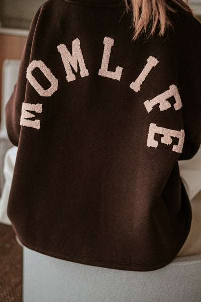 Solido sweater 'MOMLIFE' I Chocolate Brown - Wild Souls by JV® - 