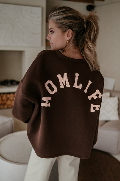 Solido sweater 'MOMLIFE' I Chocolate Brown - Wild Souls by JV® - 
