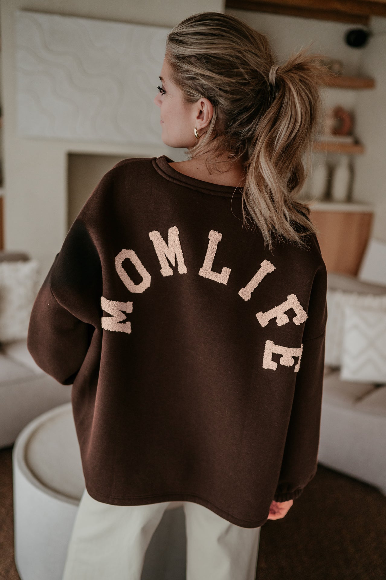 Solido sweater 'MOMLIFE' I Chocolate Brown - Wild Souls by JV® - 