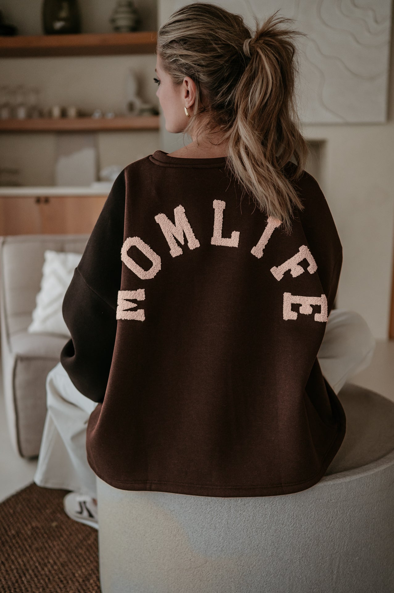 Solido sweater 'MOMLIFE' I Chocolate Brown - Wild Souls by JV® - 