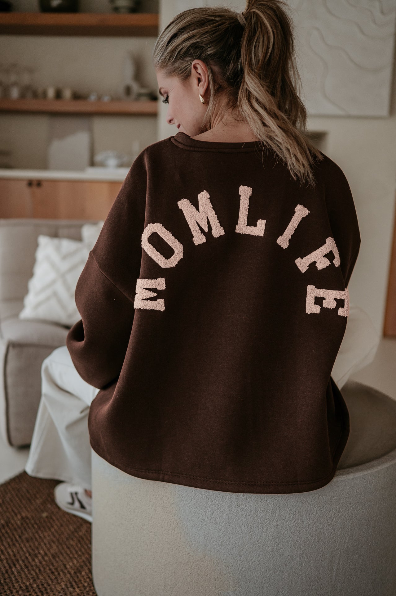 Solido sweater 'MOMLIFE' I Chocolate Brown - Wild Souls by JV® - 