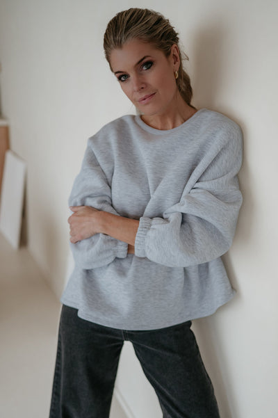 Solido sweater 'MOMLIFE' I Grey - Wild Souls by JV® - 