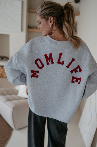 Solido sweater 'MOMLIFE' I Grey - Wild Souls by JV® - 