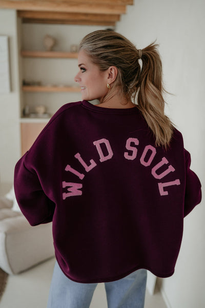 Solido sweater 'WILD SOUL' I Burgundy - Wild Souls by JV® - 