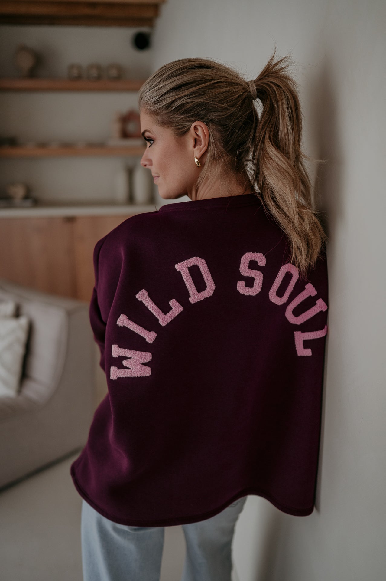 Solido sweater 'WILD SOUL' I Burgundy - Wild Souls by JV® - 