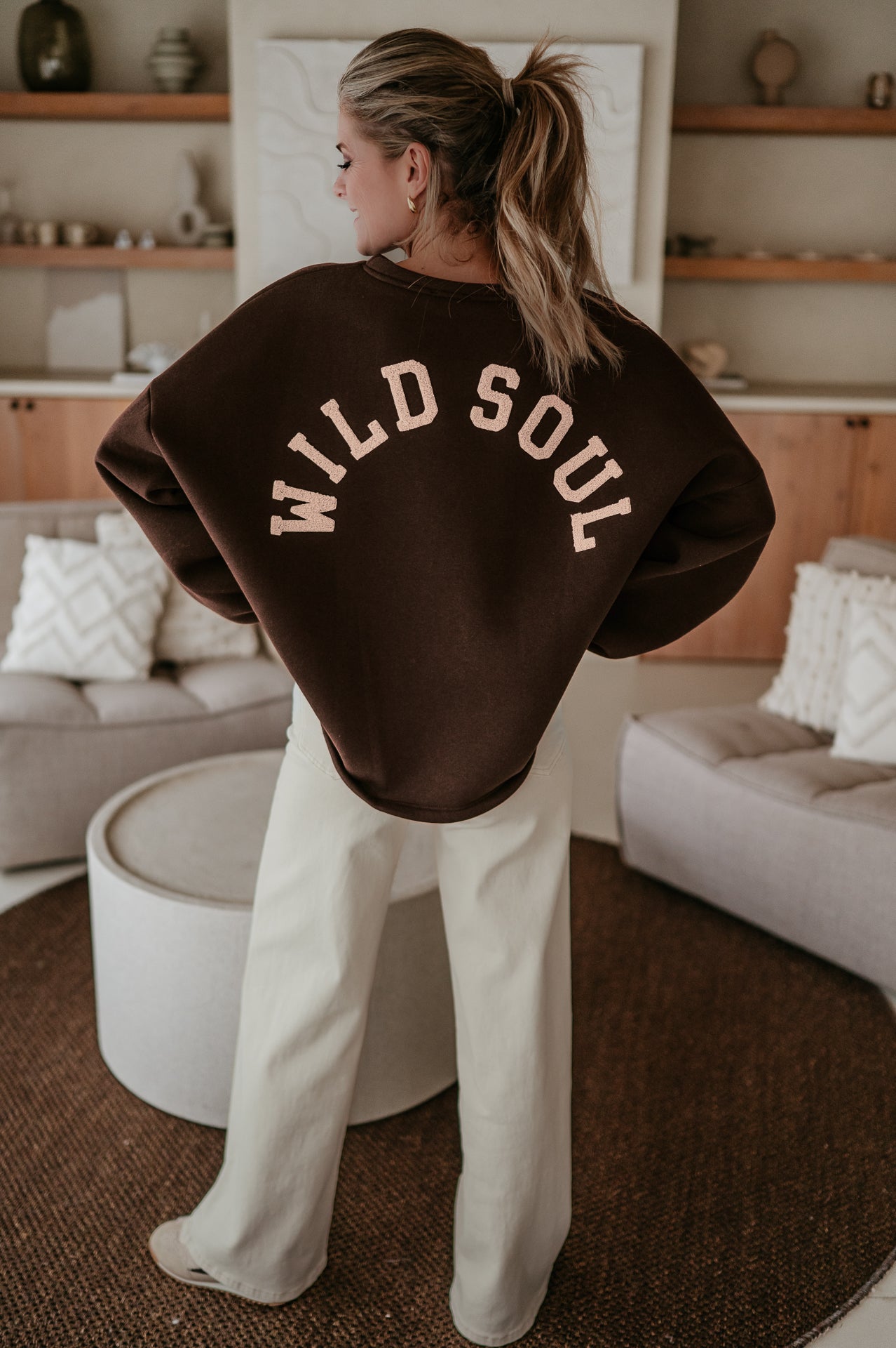 Solido sweater 'WILD SOUL' I Chocolate Brown - Wild Souls by JV® - 