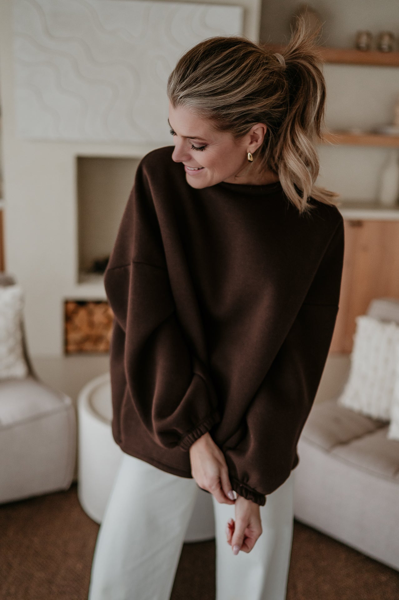 Solido sweater 'WILD SOUL' I Chocolate Brown - Wild Souls by JV® - 