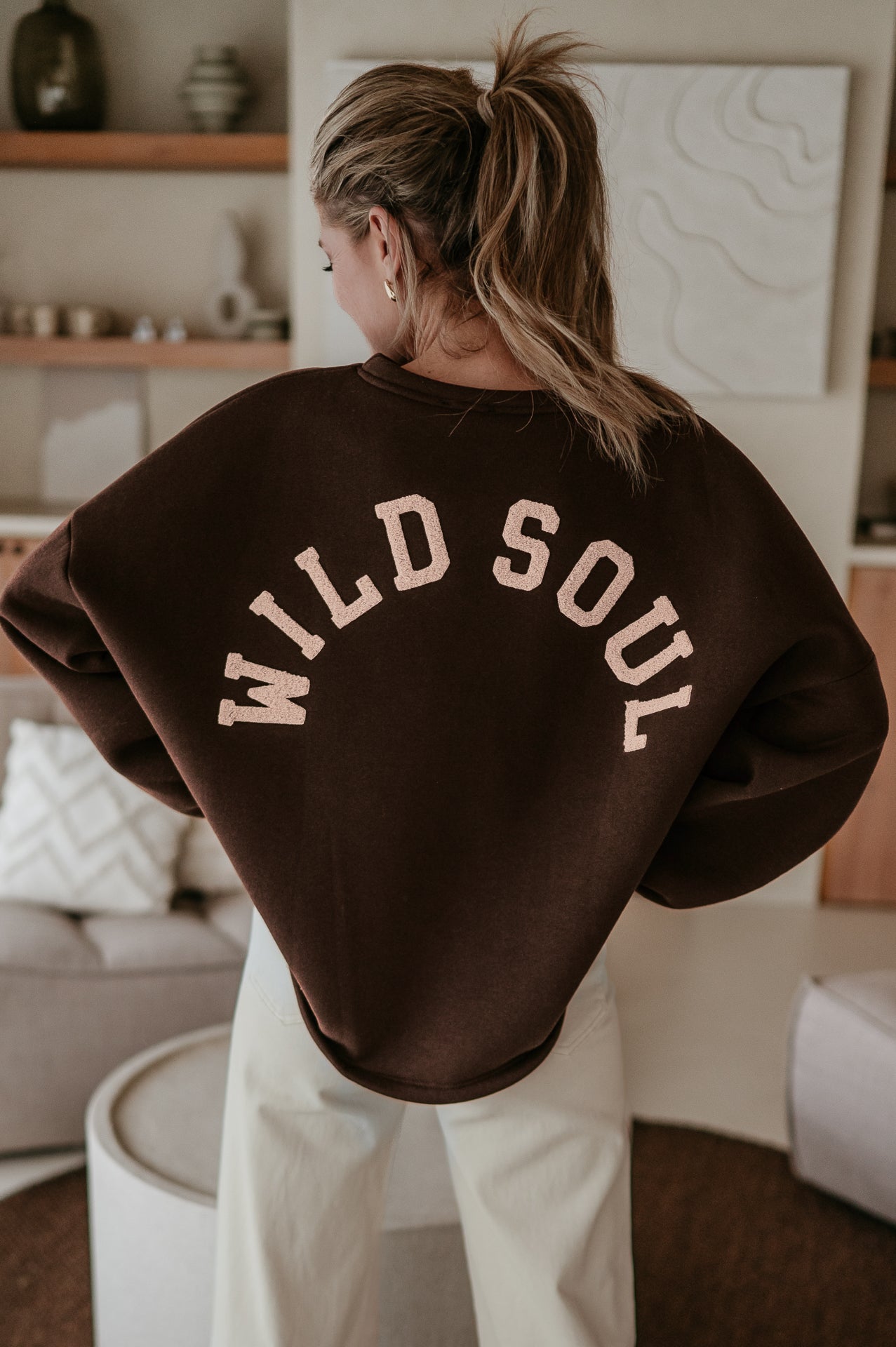 Solido sweater 'WILD SOUL' I Chocolate Brown - Wild Souls by JV® - 