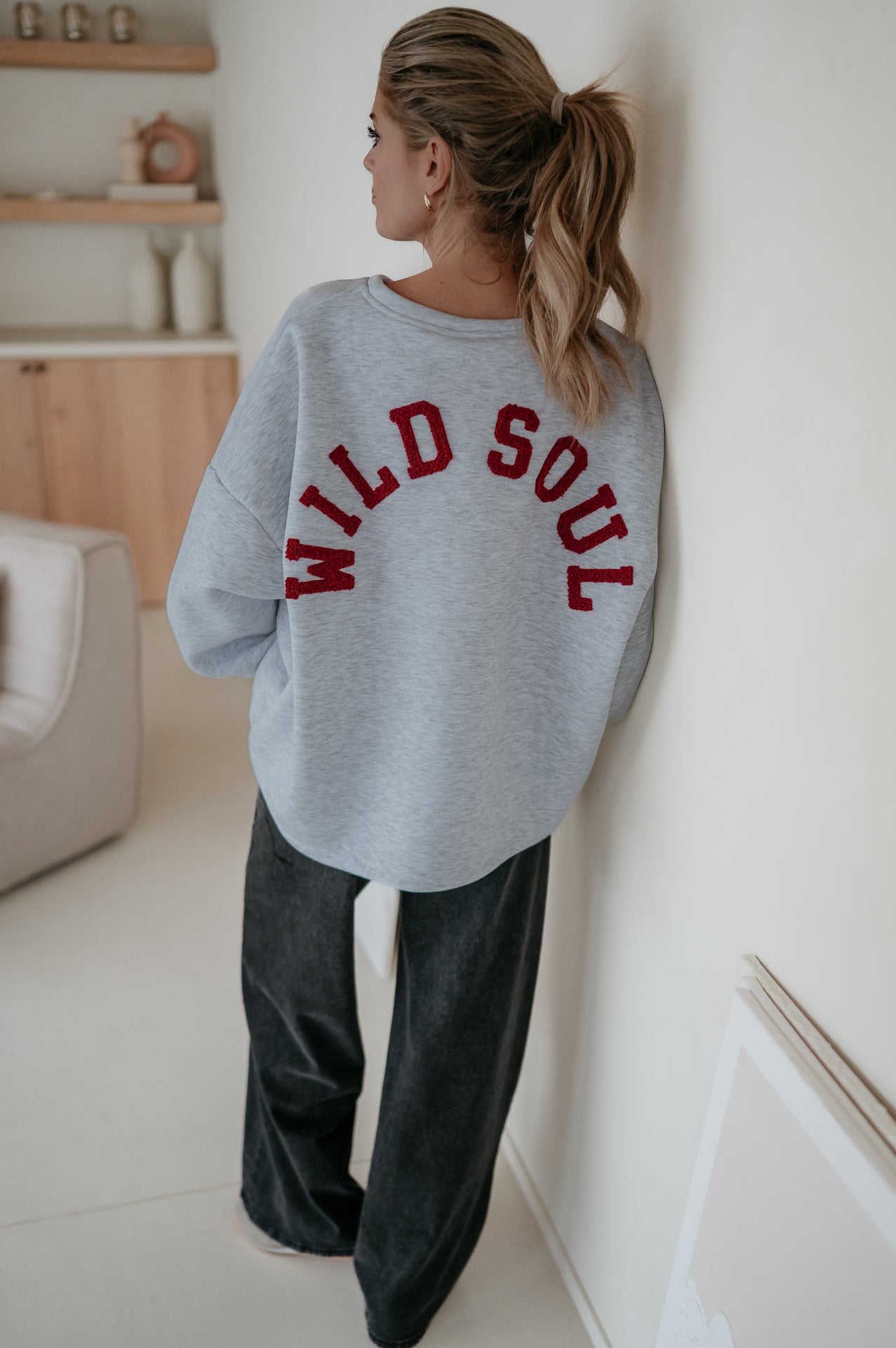 Solido sweater 'WILD SOUL' I Grey - Wild Souls by JV® - 