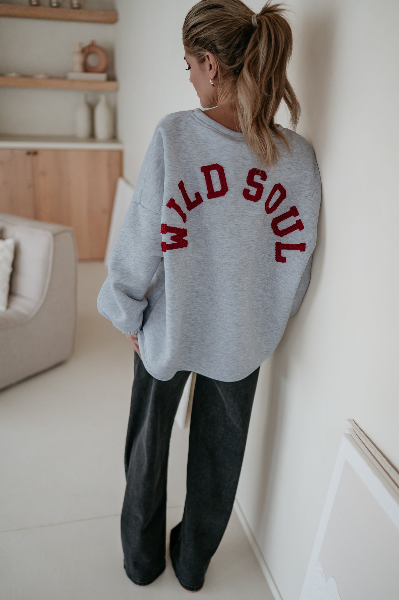 Solido sweater 'WILD SOUL' I Grey - Wild Souls by JV® - 