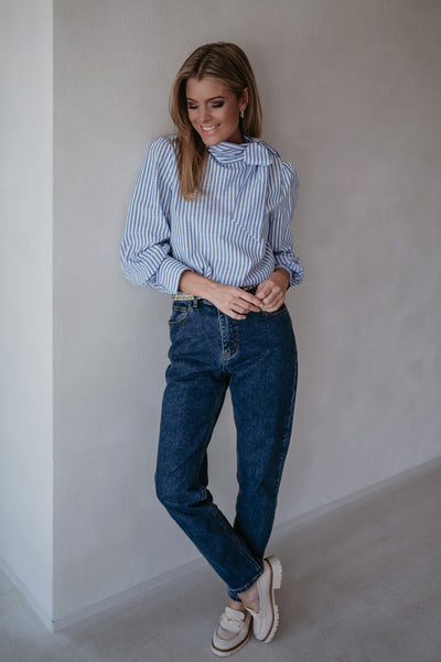Solito blouse I Striped Blue - Wild Souls by JV® - Blouses