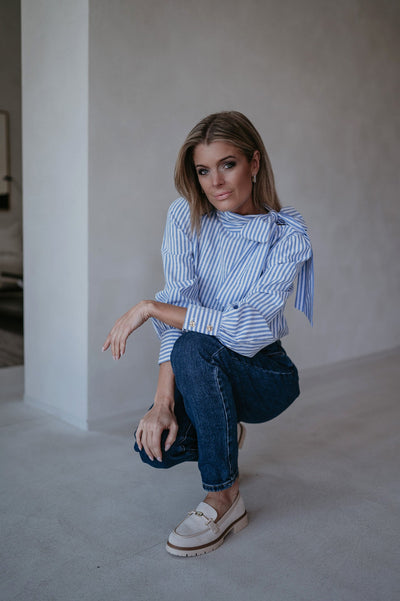 Solito blouse I Striped Blue - Wild Souls by JV® - Blouses