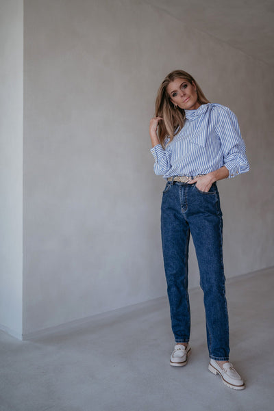 Solito blouse I Striped Blue - Wild Souls by JV® - Blouses