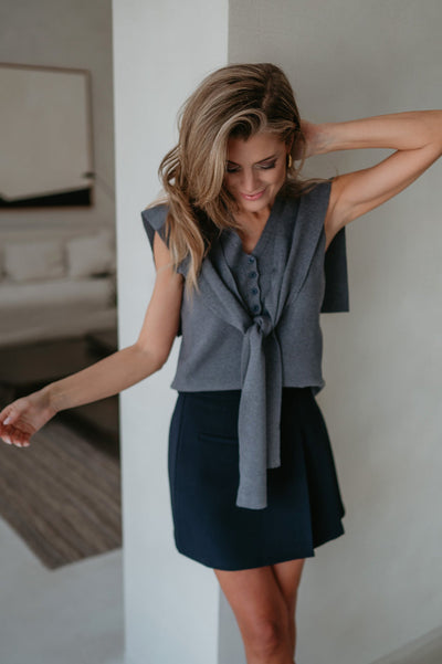 Spiffero top I Grey - Wild Souls by JV® - Tops