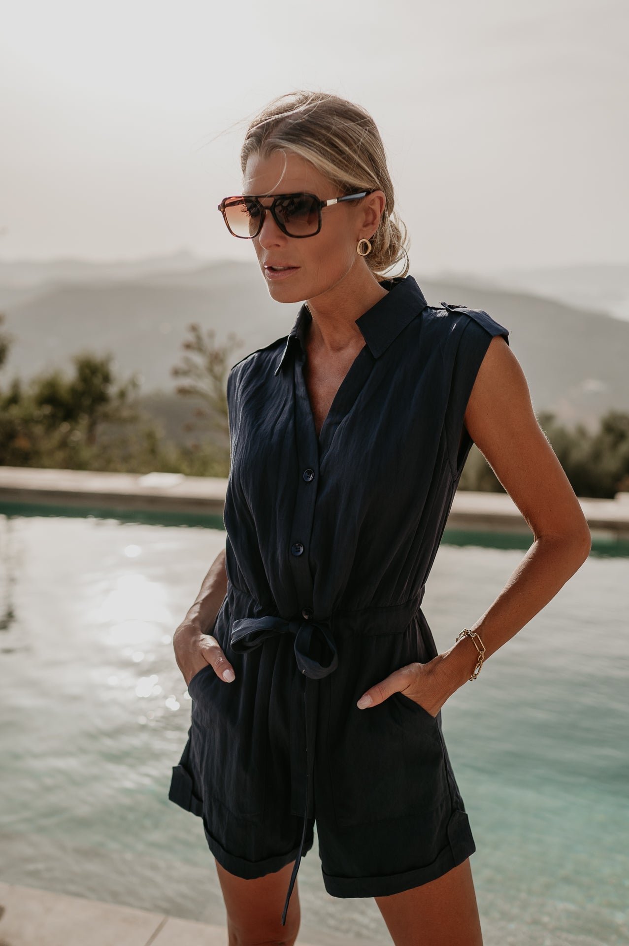Spoglio playsuit I Blue - Wild Souls by JV® - Playsuits