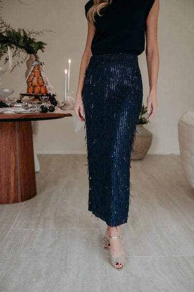 Stenze skirt I Navy Blue - Wild Souls by JV® - Skirts