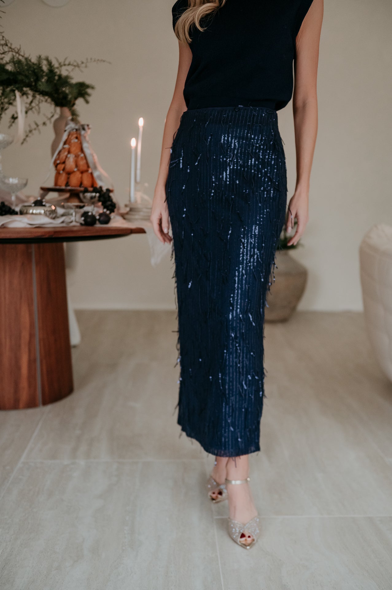 Stenze skirt I Navy Blue - Wild Souls by JV® - Skirts