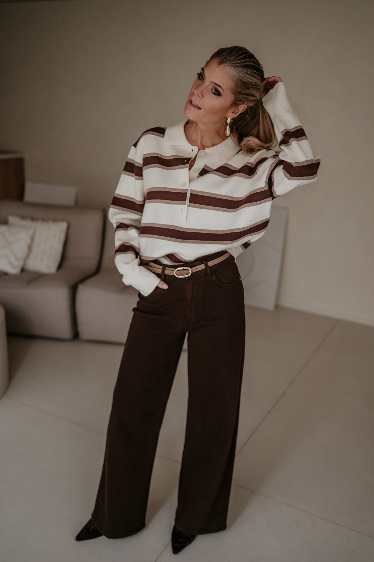 Stindo polo I Ecru - Wild Souls by JV® - Polos