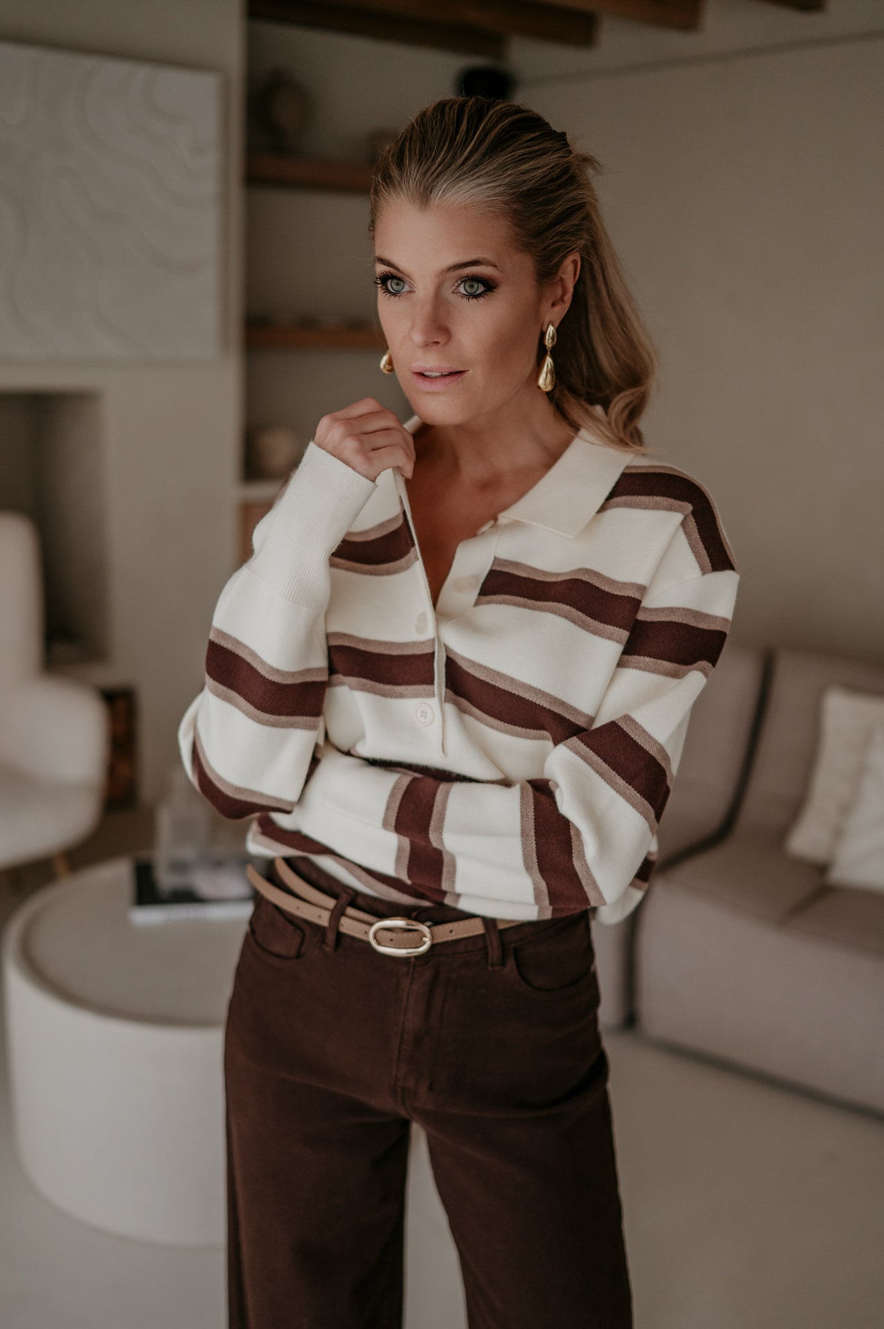 Stindo polo I Ecru - Wild Souls by JV® - Polos