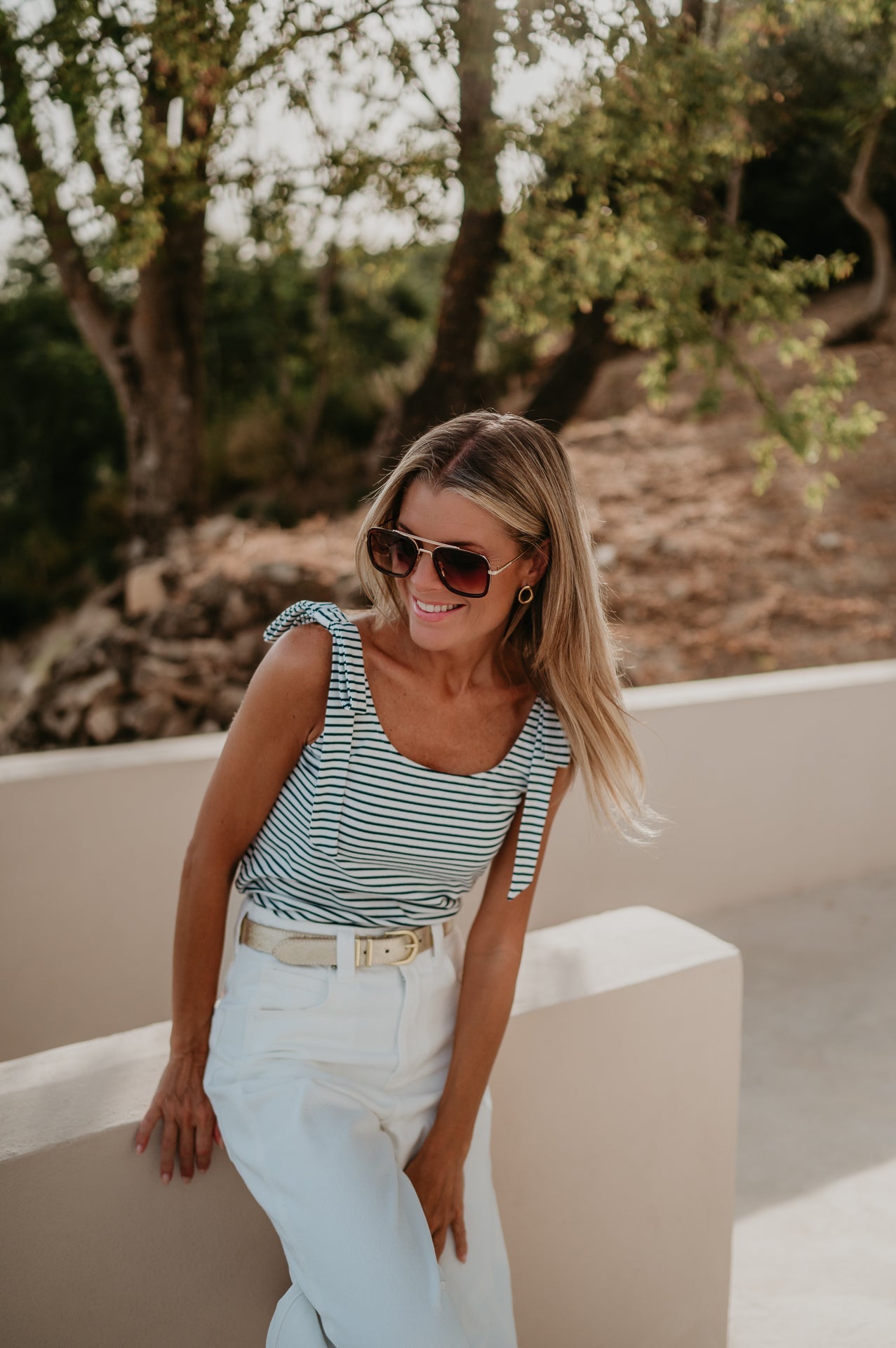 Strato top I striped Blue - Wild Souls by JV® - Tops