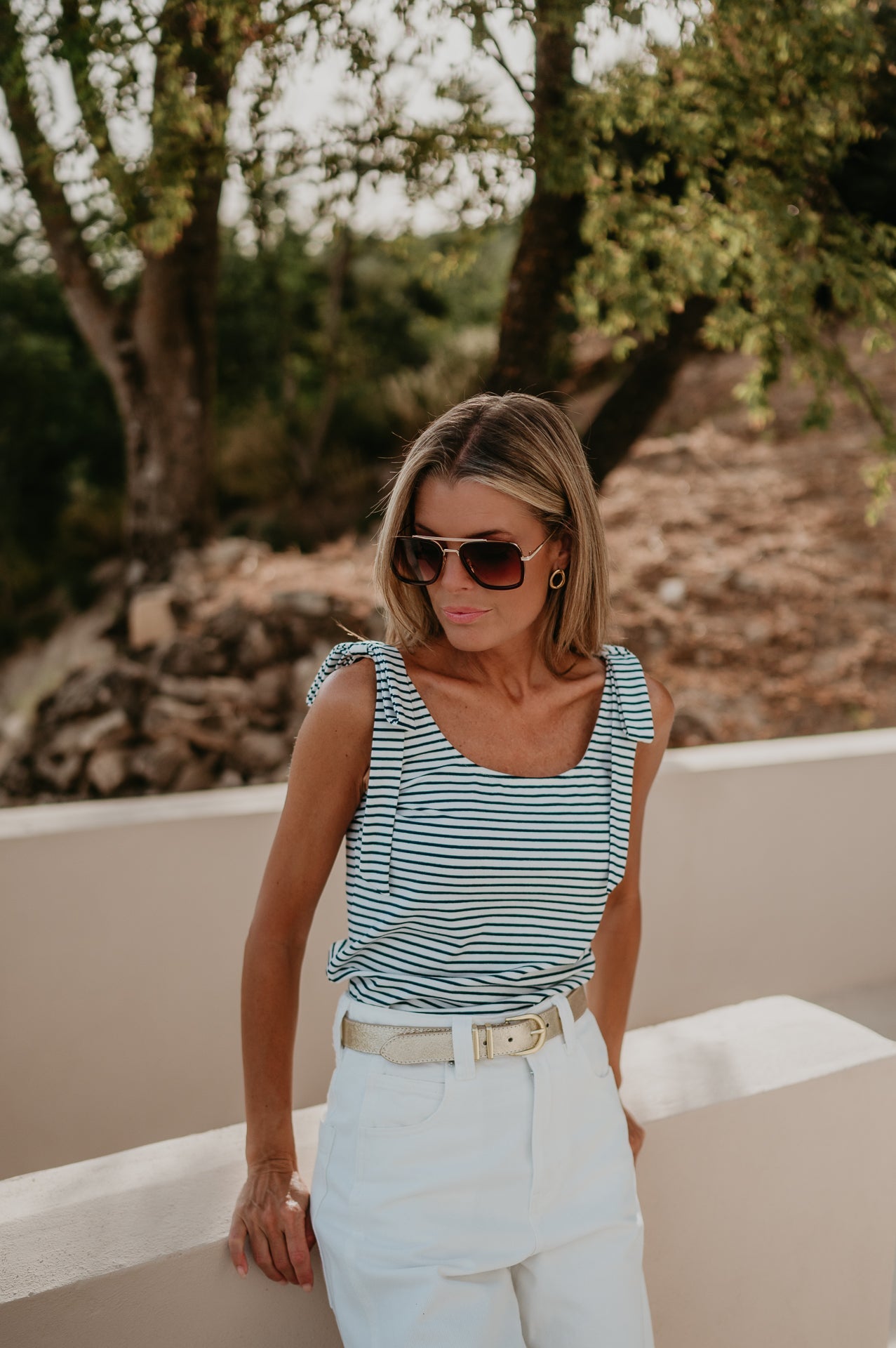 Strato top I striped Blue - Wild Souls by JV® - Tops