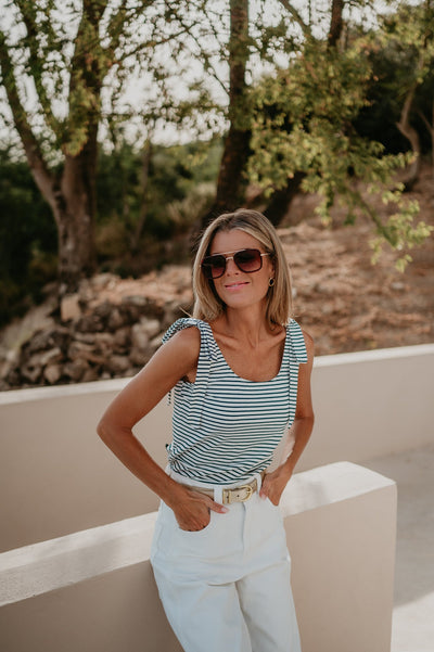 Strato top I striped Blue - Wild Souls by JV® - Tops