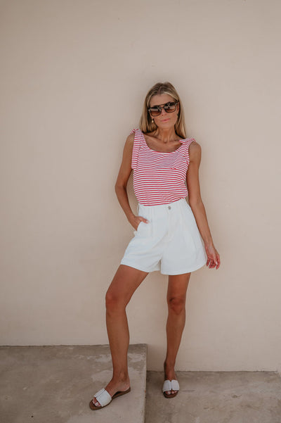 Strato top I striped Red - Wild Souls by JV® - Tops