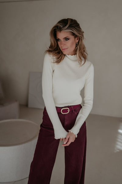 Stretto longsleeve I Ecru - Wild Souls by JV® - Knits