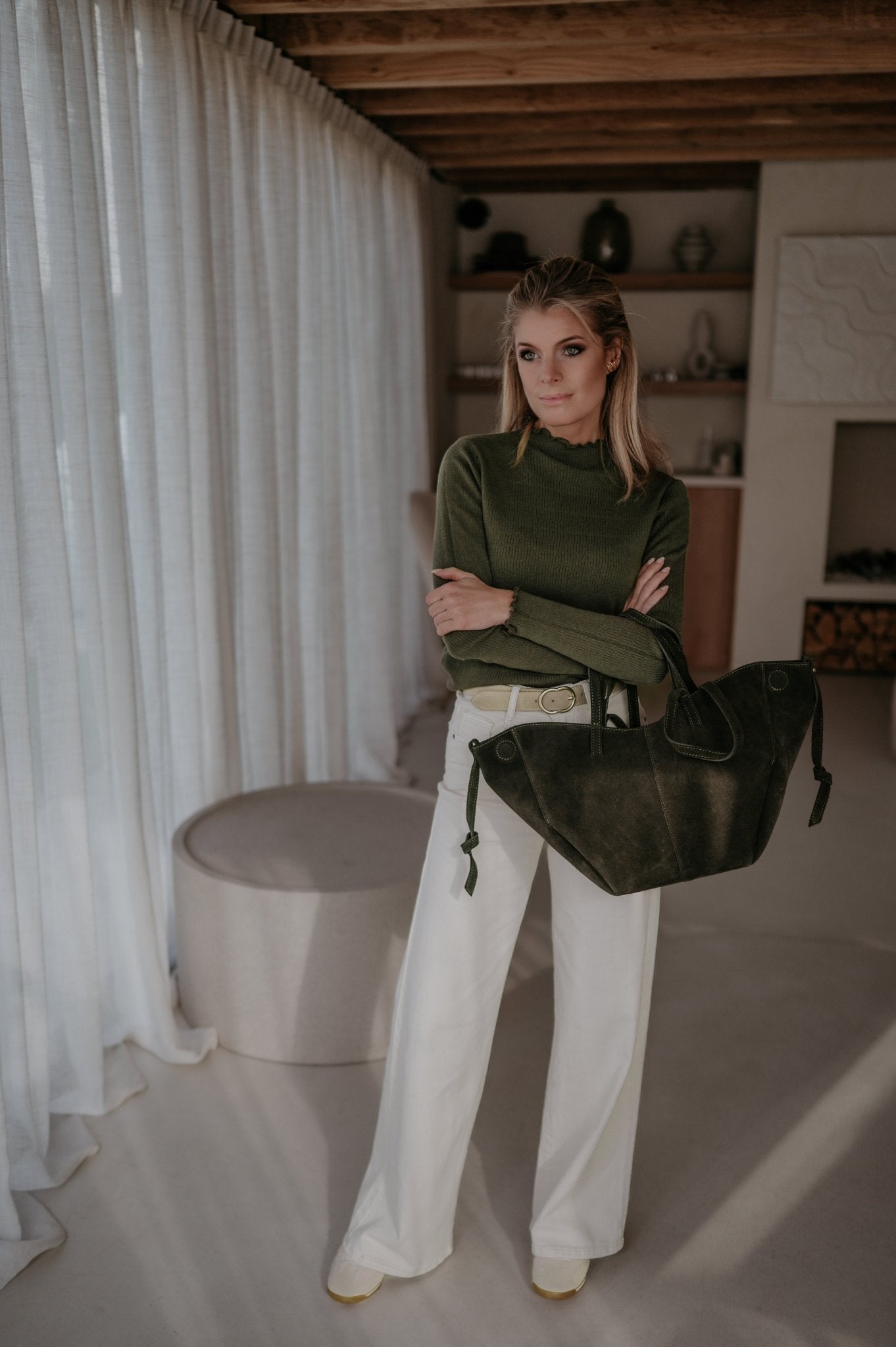 Stretto longsleeve I Khaki - Wild Souls by JV® - Knits