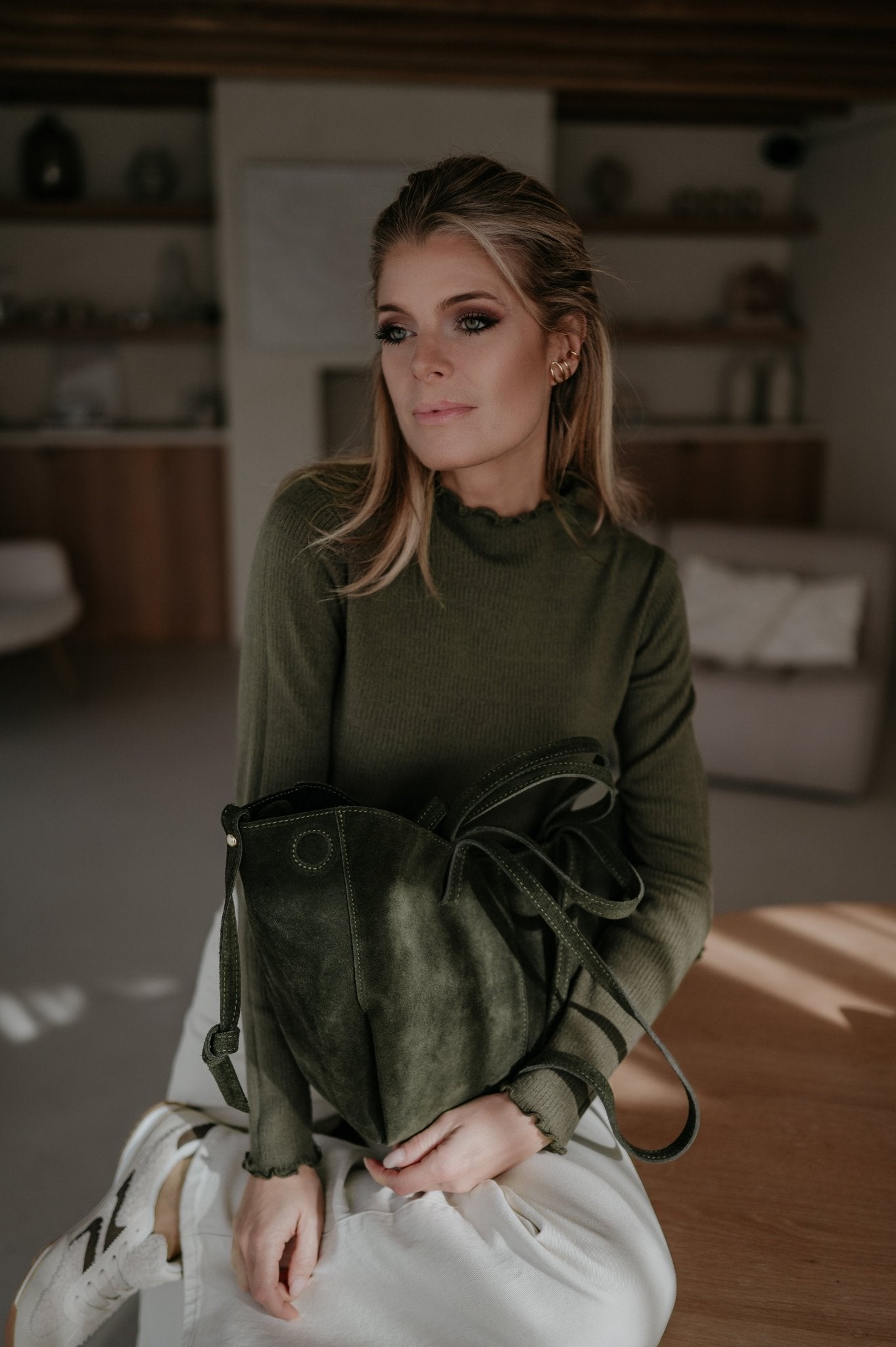 Stretto longsleeve I Khaki - Wild Souls by JV® - Knits