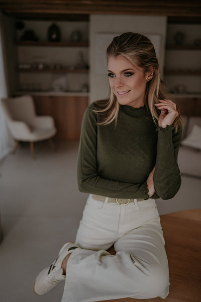 Stretto longsleeve I Khaki - Wild Souls by JV® - Knits