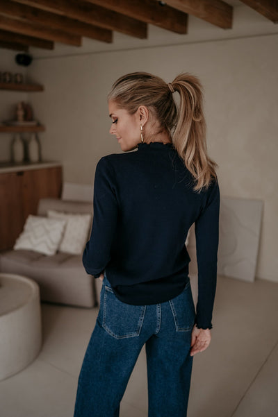 Stretto longsleeve I Navy Blue - Wild Souls by JV® - Longsleeves