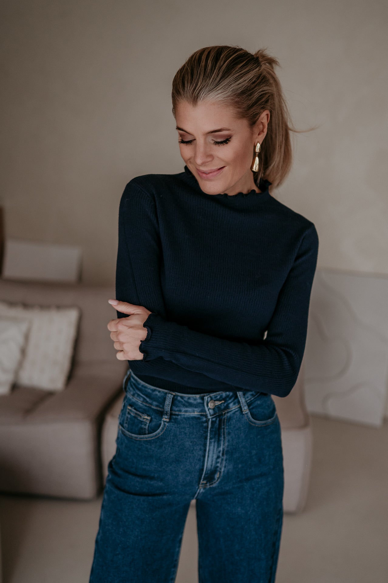 Stretto longsleeve I Navy Blue - Wild Souls by JV® - Longsleeves