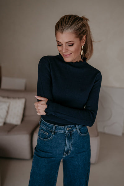 Stretto longsleeve I Navy Blue - Wild Souls by JV® - Longsleeves