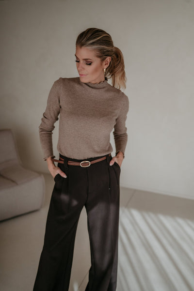 Stretto longsleeve I Taupe - Wild Souls by JV® - Knits