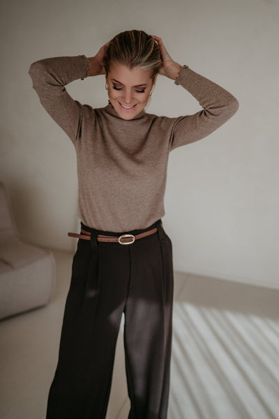 Stretto longsleeve I Taupe - Wild Souls by JV® - Knits