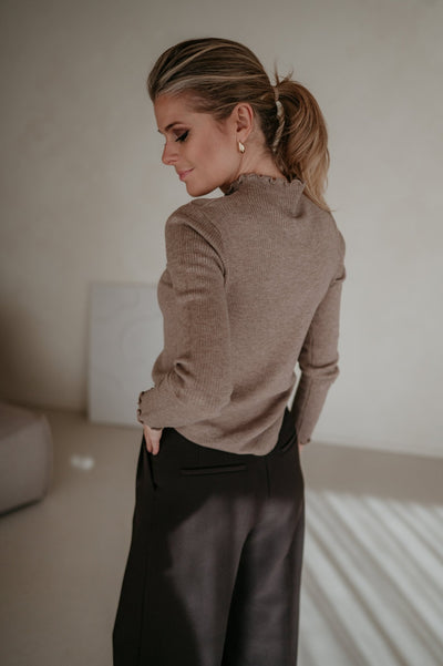 Stretto longsleeve I Taupe - Wild Souls by JV® - Knits