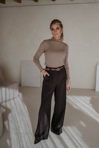 Stretto longsleeve I Taupe - Wild Souls by JV® - Knits