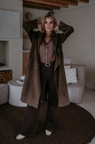 Strode coat I Chocolate Brown - Wild Souls by JV® - Coats