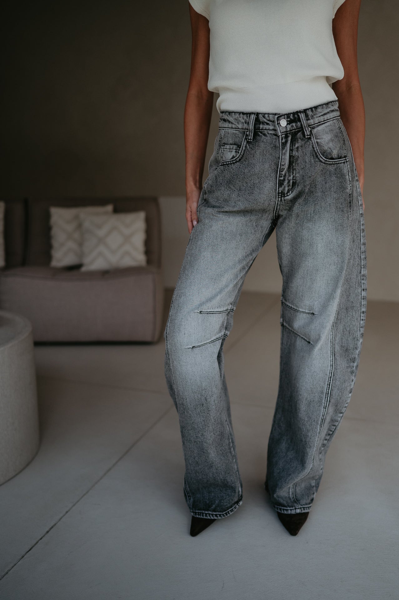 Tacquero jeans I Grey - Wild Souls by JV® - Jeans