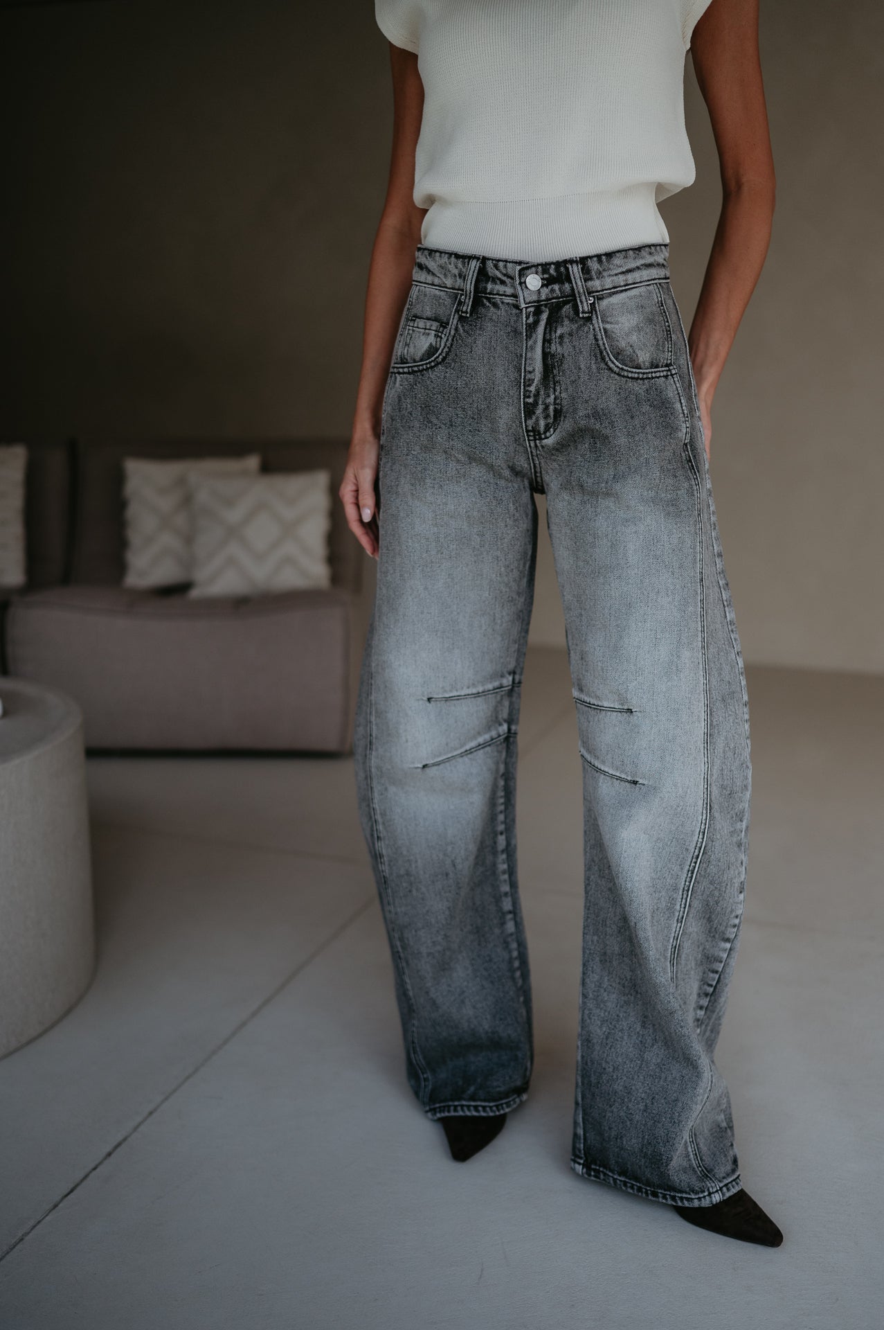 Tacquero jeans I Grey - Wild Souls by JV® - Jeans